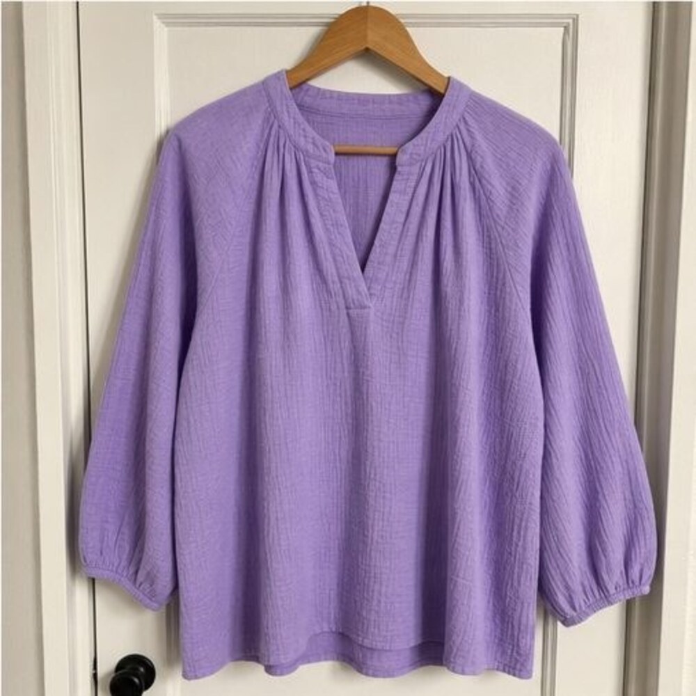 Rust V Neck Top
